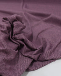 Tecido Malha Tricot Canelada Framboesa Mescla