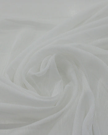 Tecido Crepe Chiffon Texturizado Offwhite