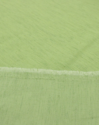 Tecido Crepe Grosso Misto Textura de Linho Verde