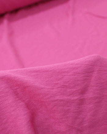 Tecido Viscose Mista Texturizada Rosa Pink
