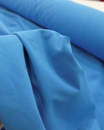 Tecido Crepe Fosco com Elastano Azul