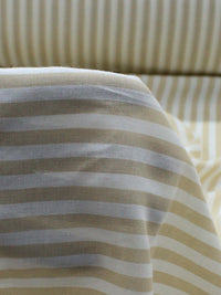 Tecido Viscose Listrada Bege