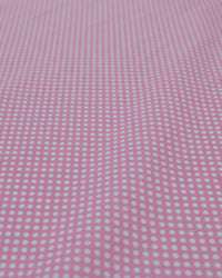 Tecido Tricoline Mista Poá Rosa e Branco