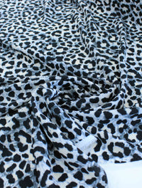 Tecido Crepe Bubble com Elastano Animal Print Clássico