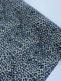Tecido Crepe Bubble com Elastano Animal Print Clássico