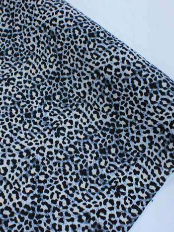 Tecido Crepe Bubble com Elastano Animal Print Clássico