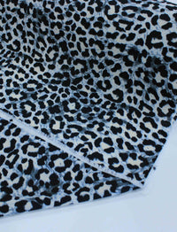 Tecido Crepe Bubble com Elastano Animal Print Clássico