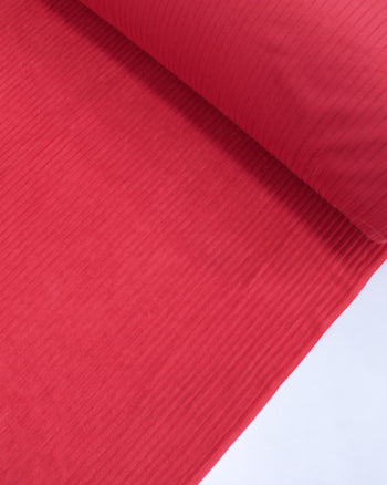 Tecido Veludo Cotelê Jumbo Vermelho Rubi