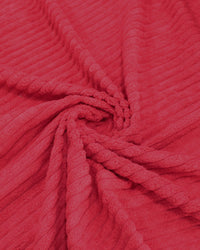 Tecido Veludo Cotelê Jumbo Vermelho Rubi