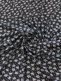 Tecido Cambraia de Viscose Micro Floral Preto