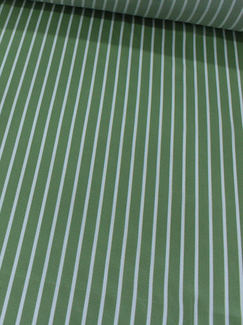 Tecido Viscose Mista Grossa Maquinetada Listras Verde Menta