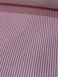 Tecido Viscose Maquinetada Listras Rosa