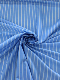 Tecido Tricoline Mista Azul Claro e Branco