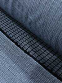 Tecido Viscose Mista Maquinetada Micro Xadrez Preto e Cinza