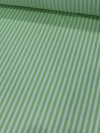 Tecido Viscose Listras Verde Claro e Branco