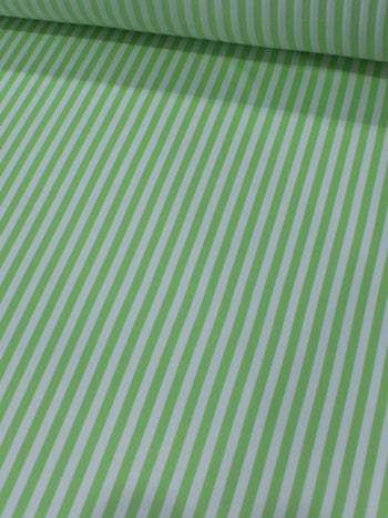Tecido Viscose Listras Verde Claro e Branco