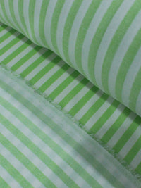 Tecido Viscose Listras Verde Claro e Branco