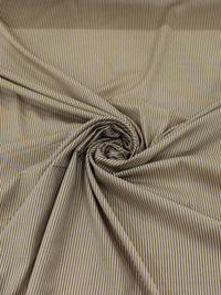 Tecido Viscose Mista Maquinetada Micro Listras Nude