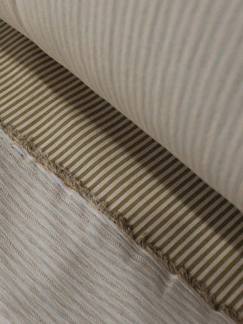 Tecido Viscose Mista Maquinetada Micro Listras Nude