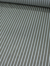 Tecido Viscose Mista Grossa Maquinetada Listras Bege