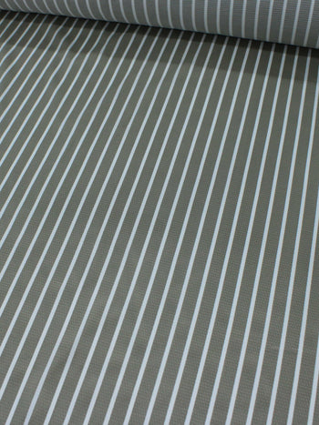Tecido Viscose Mista Grossa Maquinetada Listras Bege