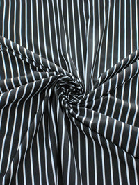 Tecido Tricoline Mista Maquinetada Branco e Preto