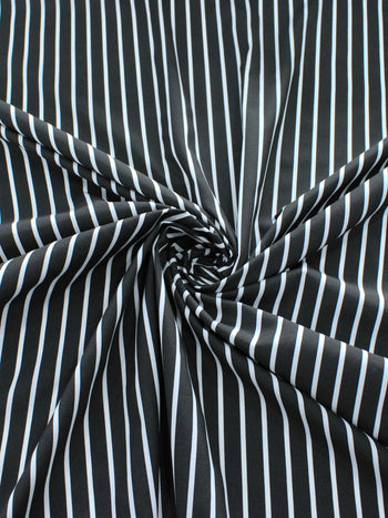 Tecido Tricoline Mista Maquinetada Branco e Preto