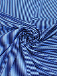 Tecido Tricoline Mista Maquinetada Azul Marinho e Azul