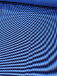 Tecido Tricoline Mista Maquinetada Azul Marinho e Azul