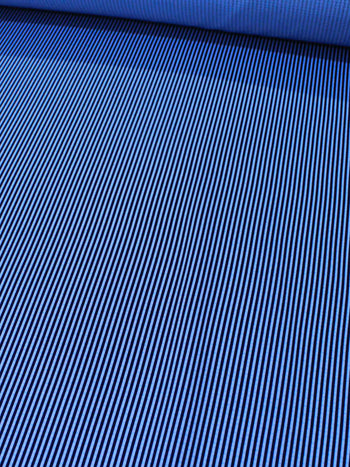 Tecido Tricoline Mista Maquinetada Azul Marinho e Azul