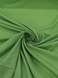 Tecido Viscose Mista Maquinetada Micro Listras Tons de Verde