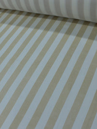 Tecido Viscose Listras Nude e Branco