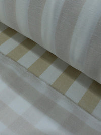 Tecido Viscose Listras Nude e Branco