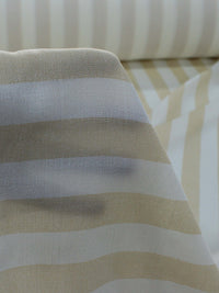 Tecido Viscose Listras Nude e Branco