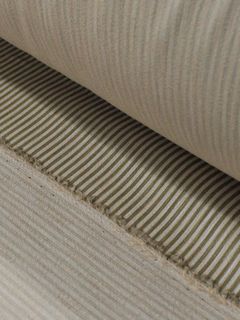 Tecido Viscose Mista Casca de Árvore Micro Listras Nude e Marrom