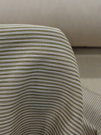 Tecido Viscose Mista Casca de Árvore Micro Listras Nude e Marrom