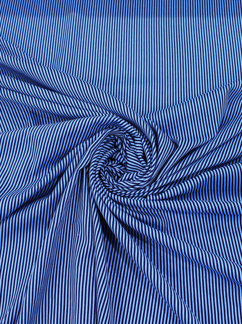 Tecido Viscose Mista Maquinetada Escamas Listras Cinza e Preto