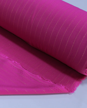 Tecido Viscose com Lurex Rosa