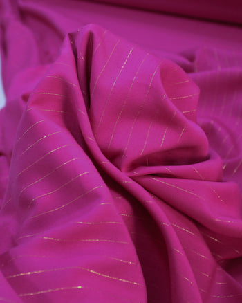Tecido Viscose com Lurex Rosa