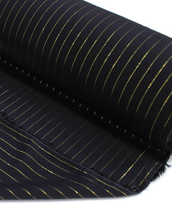 Tecido Viscose com Lurex Preto