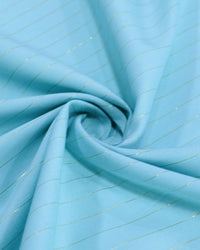 Tecido Viscose com Lurex Azul Claro