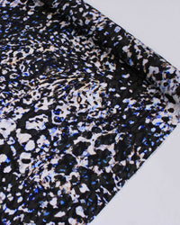Tecido Crepe Silk Italiano Animal Print Abstrato Colorido