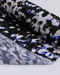 Tecido Crepe Silk Italiano Animal Print Abstrato Colorido