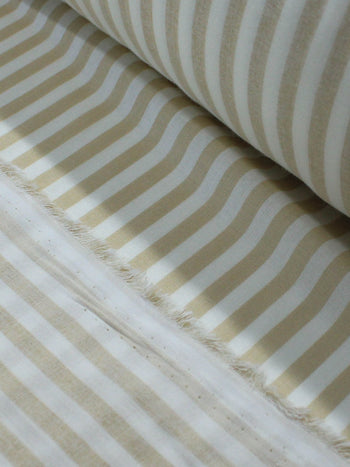 Tecido Viscose Listrada Bege