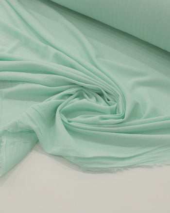 Tecido Crepe de Algodão Verde Água