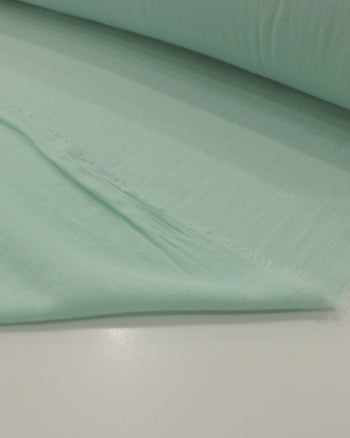 Tecido Crepe de Algodão Verde Água