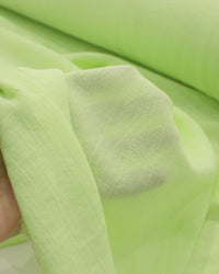 Tecido Crepe de Viscose Misto Texturizado Verde Lima