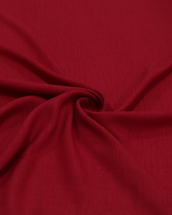Tecido Crepe Duna Texturizado Vermelho Paixão