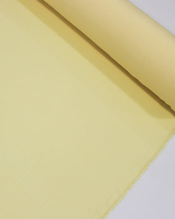 Tecido Crepe Duna Texturizado Amarelo Manteiga