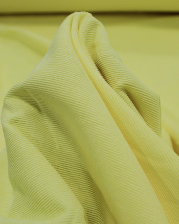 Tecido Veludo Cotelê com Elastano Amarelo Bebê